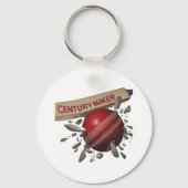 Century Maker Cricket Bat en Ball Sports Sleutelhanger (Voorkant)