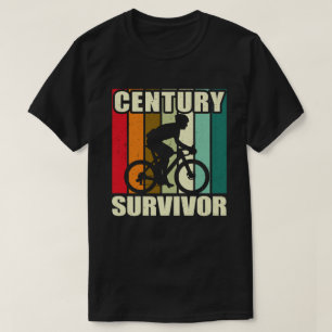 Century Survivor 100 Mile Fietsweg Fietsen T-shirt