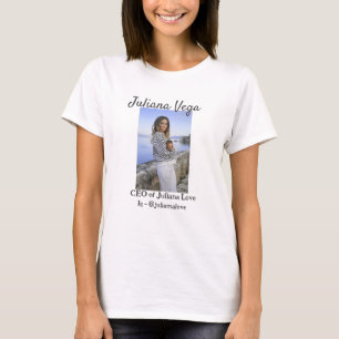 CEO bedrijfseigenaar meisje baas Instagram handvat T-shirt