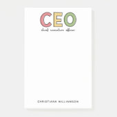 CEO Chief Executive Officer Boss Gift Post-it® Notes (Voorkant)