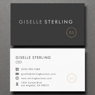 CEO Chief Executive Officer Luxury Black Visitekaartje