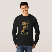 CEO Crown Graphic T-Shirt – Minimalist V2  (Devant entier)