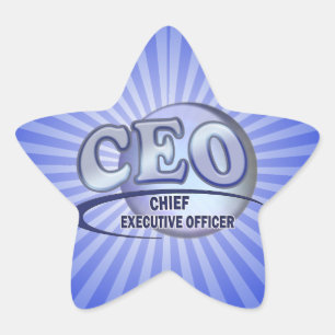 CEO LOGO BLUE CHIEF EXECUTIVE OFFICIER STER STICKER