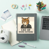 CEO OF DOING NOTHING STICKER (iPad Cover)