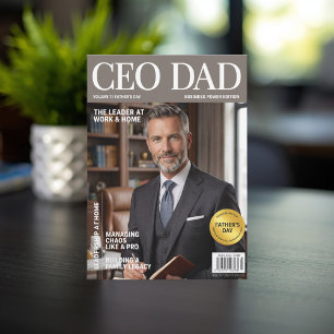 CEO Papa Persoonlijke Vaderdagkaart – Op maat gema Feestdagenkaart