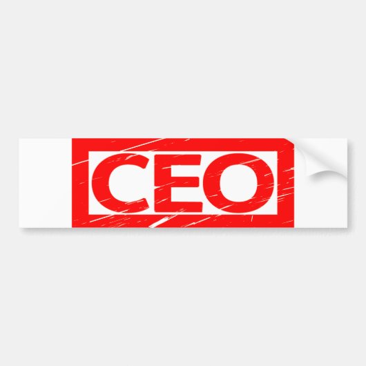 CEO Stamp Bumpersticker (Voorkant)