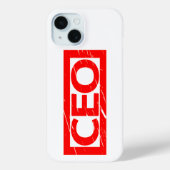 CEO Stamp Case-Mate iPhone Case (Achterkant)