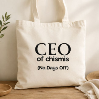 CEO van Chismis Funny Filipino Gift Gossip Tote Bag