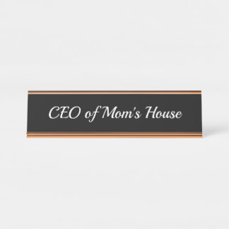 CEO van Mama's House Desk Naamplaat