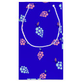 Cépages bleus et roses motif mignon sac cadeau (Dos)