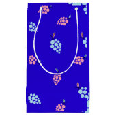 Cépages bleus et roses motif mignon sac cadeau (Devant)
