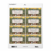 Cépages de vin personnalisés Étiquettes de vignobl (Feuille entière)