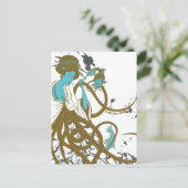 Cephalopod Sushi Briefkaart (Staand voorkant)