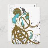 Cephalopod Sushi Briefkaart (Voorkant / Achterkant)