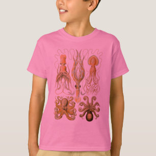 Cephalopoda octopus inktvis mariene Natuur T-shirt