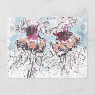 Cephea Jellyfish Detail Briefkaart