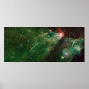Cepheus B en C Green Nebula Poster