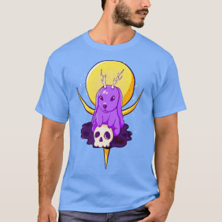 Cepy Rabbit met Antlers occulte Gothic T-shirt