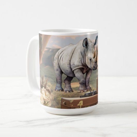 Ceramic Coffee Mok  Safari (Voorkant links)