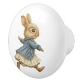 Ceramic Drawer Pull - Running Free no Background B Keramische Knop (Rechts)