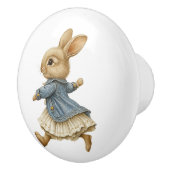 Ceramic Drawer Pull - Running Free no Background Keramische Knop (Rechts)