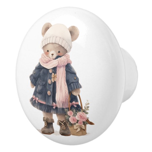 Ceramic Drawer Pull - Sally Keramische Knop (Rechts)