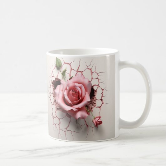 Ceramic Flower Mug Rose (Droite)