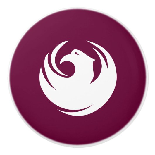 Ceramic knob pull with flag of Phoenix City Keramische Knop (Voorkant)