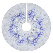 Ceramic Lace Blue of Greece & snowflake Kerstboom Rok (Voorkant)
