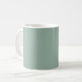 Ceramic Light Green Pastel Solid Color Mug (Devant gauche)