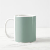 Ceramic Light Green Pastel Solid Color Mug (Gauche)