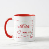 Ceramic Mug - A stitch in time saves nine Mok (Links)