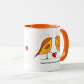 Ceramic Mug Sweet Friendship Birds Mok (Voorkant rechts)