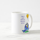 Ceramic Mug - Whimsical Bird with Saying (Devant droit)