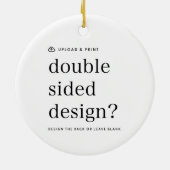 Ceramic Ornament | Design Upload Christmas Decor (Achterkant)