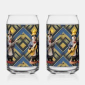 Ceramic Penguin Band Soda Glass Blikvorm Glas (Rechts)