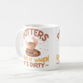 Ceramic Pottery Design Koffiemok (Voorkant links)