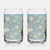 Ceramic Snowman Glass Blikvorm Glas (Links)