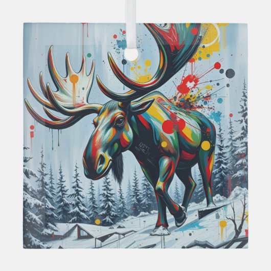 Ceramic Square Ornament (Voorkant)