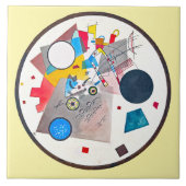 CERAMIC TILE - "Circles in a Circle" - Kandinsky Tegeltje (Voorkant)