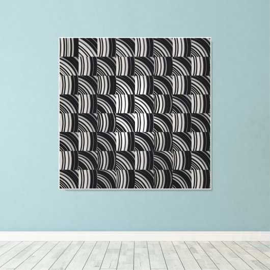 Ceramic Tile Pattern Canvas Afdruk (Insitu (Houten vloer))