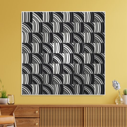 Ceramic Tile Pattern  Canvas Afdruk (Insitu (Woonkamer))