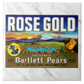 CERAMIC TILE - ''Rose Gold'' - Crate Label Tegeltje (Voorkant)