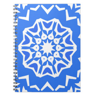 Ceramic tiles azulejo portugal. Semamless wintage  Notitieboek