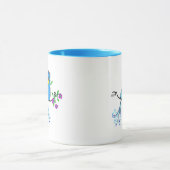 Ceramic Whimsical Blue Birds Mug Mok (Midden)