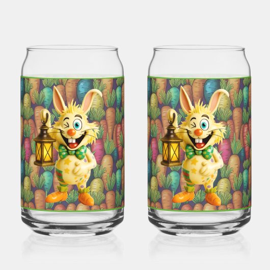 Ceramic Zany Rabbit Soda Glass (Verso)