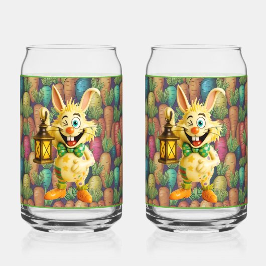 Ceramic Zany Rabbit Soda Glass Blikvorm Glas (Voorkant)