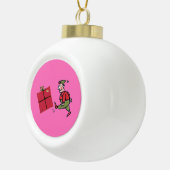 Céramique Boule de Noël Elfe en colère (Droite)