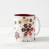 Céramique Café Mug Flammes de Neige Brûlées (Devant droit)