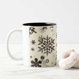 Céramique Café Mug Smokey Snowflakes